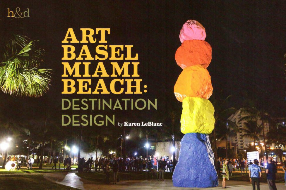 Art Basel Miami Beach Article written by Karen LeBlanc for Orange Appeal Magazine