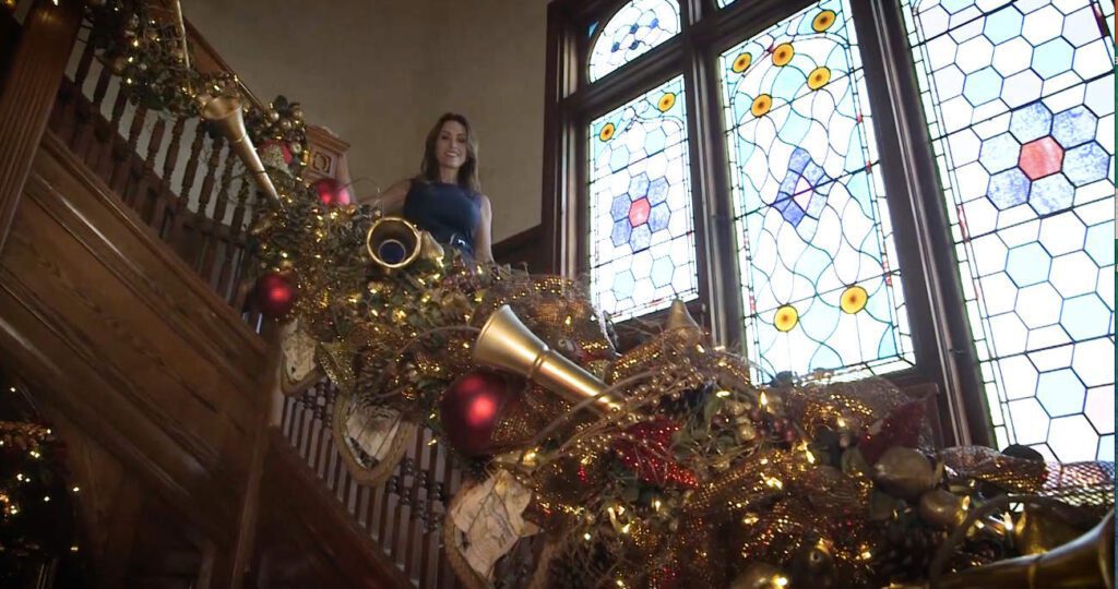 The Design Tourist Karen LeBlanc takes a Holiday Tour of the Stetson Mansion. www.TheDesignTourist.com