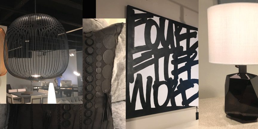 Matte black home decor products by Alan Pepin, DCOTA, 2018