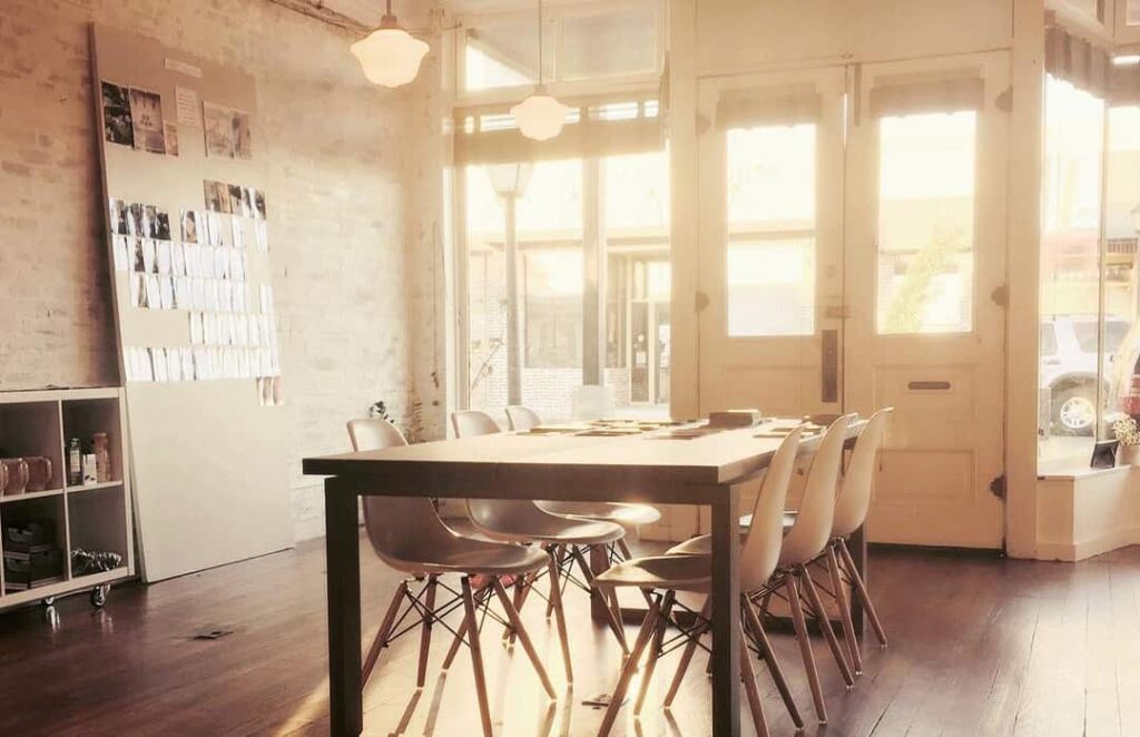 Red Dog Design studio, inside the S.W. Porter Building, circa 1915, St. Cloud, Florida 