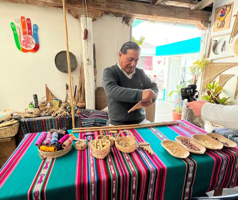Experience making wind instrument at Taita Gundo