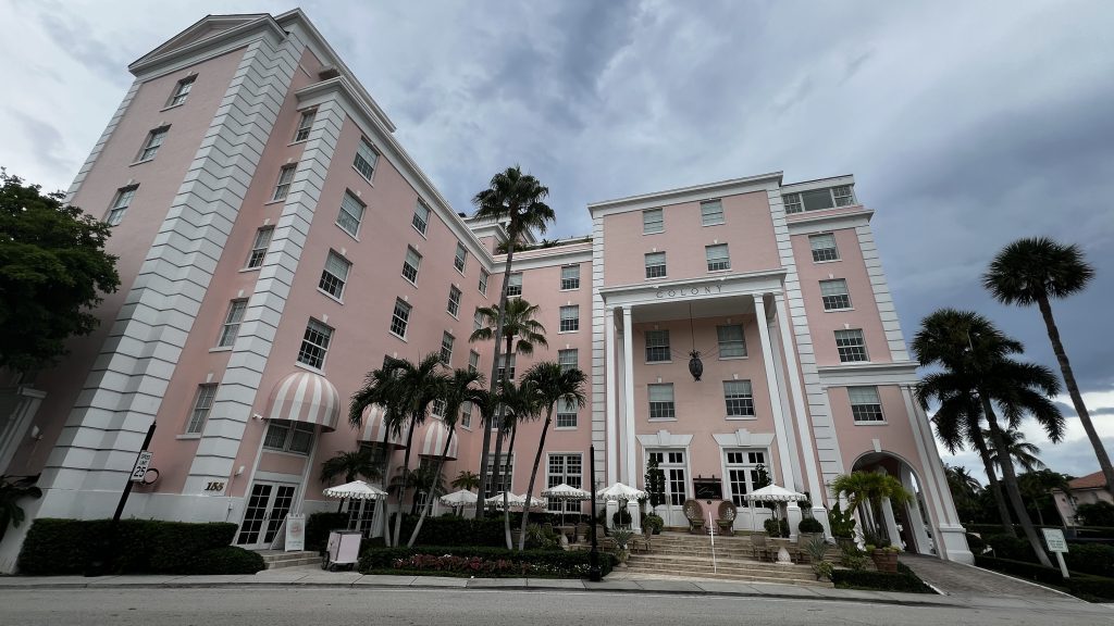 The Colony Hotel Palm Beach, the pink-facade hotel known as the Pink Paradise